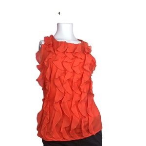 Gato  Ruffle front Sleeveless top Blouse